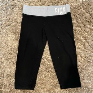 VS Pink Cropped Leggings